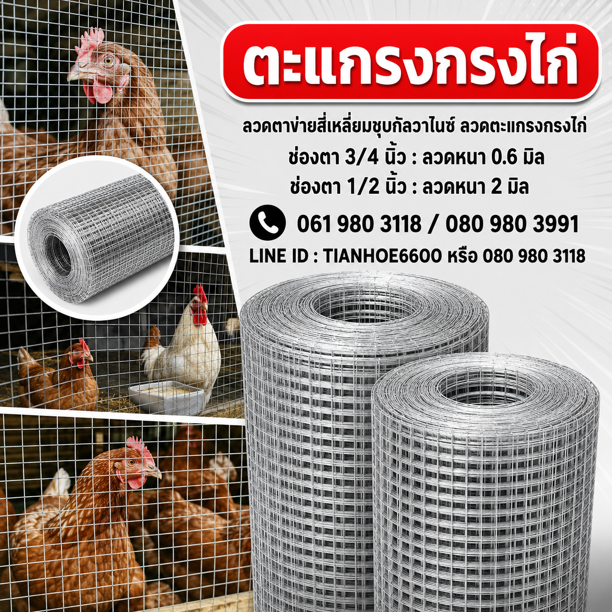 ตะแกรงกรงไก่